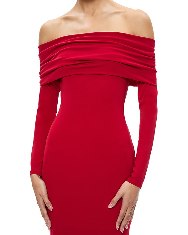 Alice and Olivia Coretta Midi Dress MSRP $395