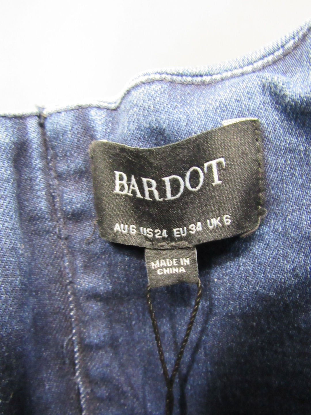 Bardot Eleni Denim Midi Dress MSRP $179