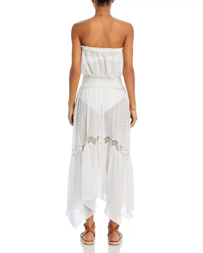 Ramy Brook Mallory Embellished Maxi Dress Swim Cover-Up MSRP $345 Size M