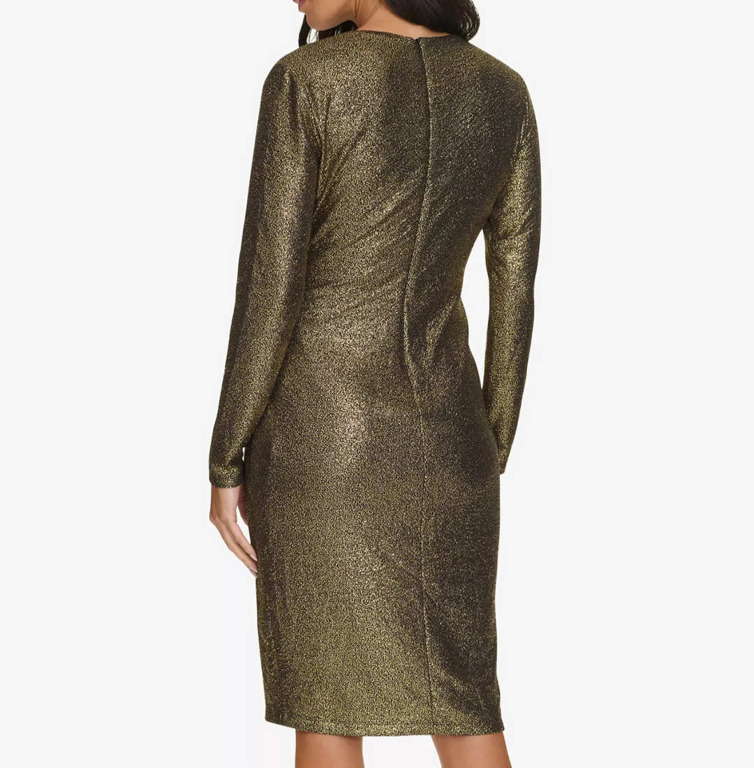 Calvin Klein Women's Long-Sleeve Wrap Dress MSRP $139