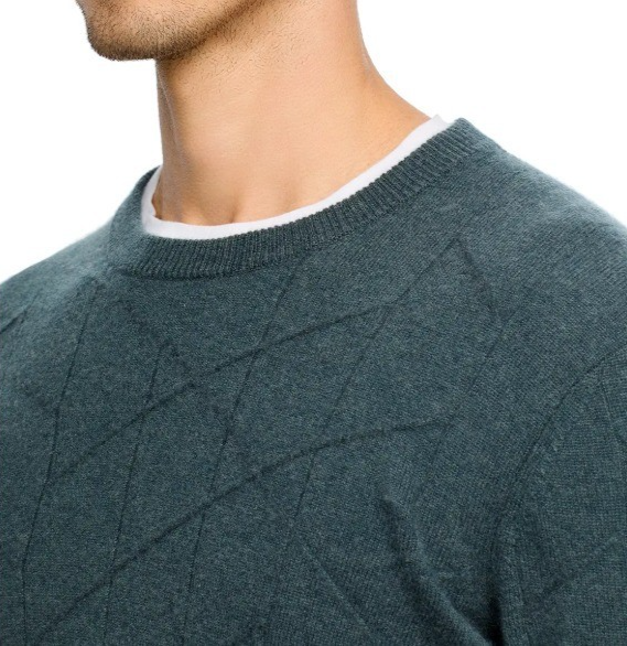The Men's Store at Bloomingdale's Cashmere Novelty Stitch Sweater MSRP $228