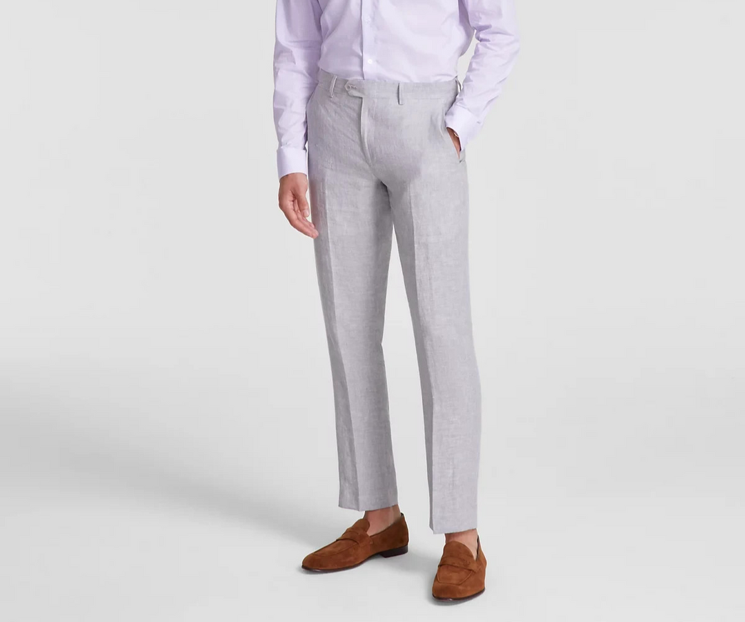 Bar III Slim-Fit Linen Suit Pants MSRP $135
