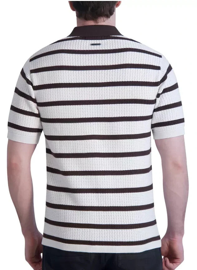 Karl Lagerfeld Men Regular fit Short Sleeve Button-Up Shirt MSRP $149