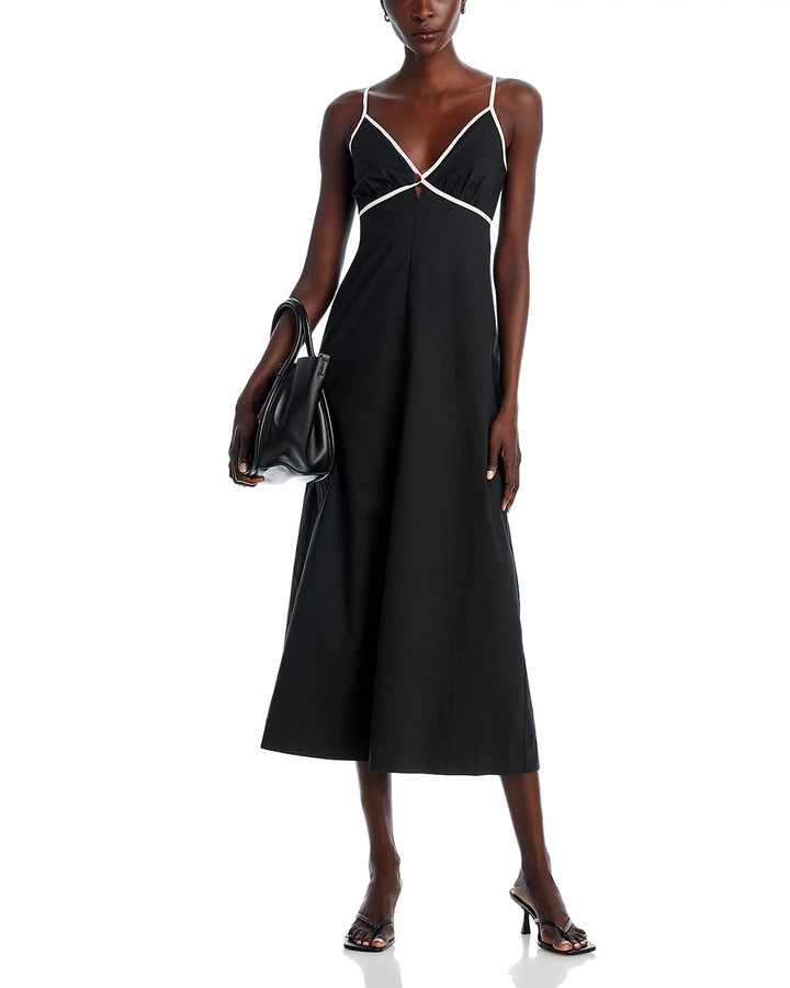 Rails Jessa Contrast Trim Midi Dress MSRP $238