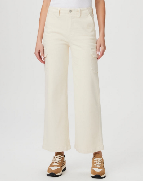 PAIGE Carly Wide Leg Cargo Pants MSRP $239