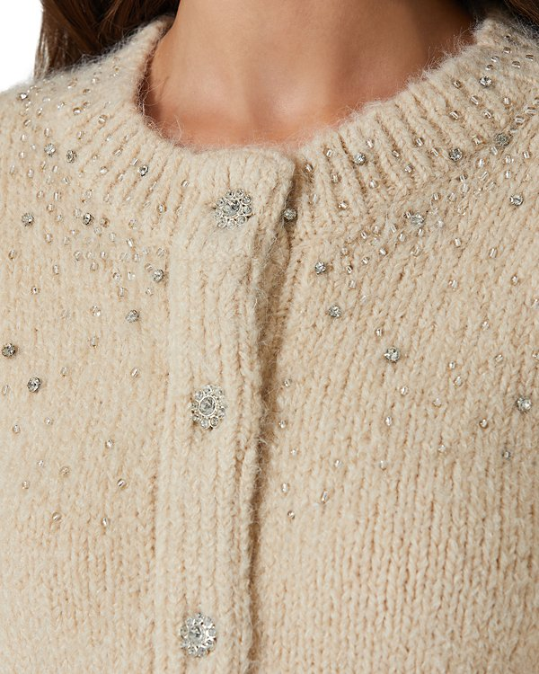ASTR the Label Sigourney Crewneck Cardigan Sweater MSRP $128