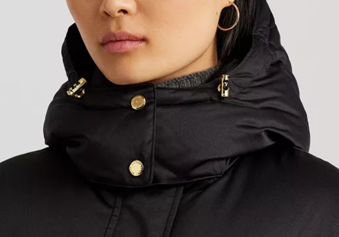 Lauren Ralph Lauren Satin Down Coat MSRP $365