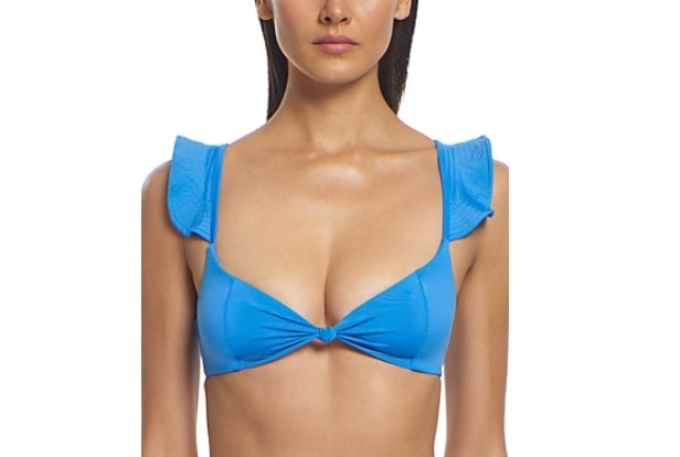 Peixoto Amara Ruffle-strap Bikini top MSRP $78
