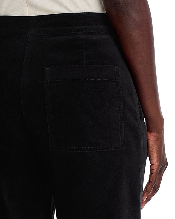 Eileen Fisher Velveteen Wide Leg Ankle Pants MSRP $188