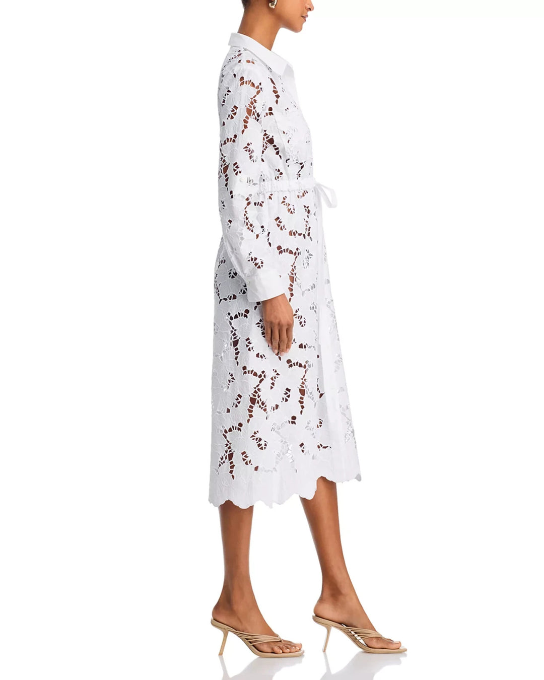 L'AGENCE Emilio Midi Shirt Dress MSRP $575