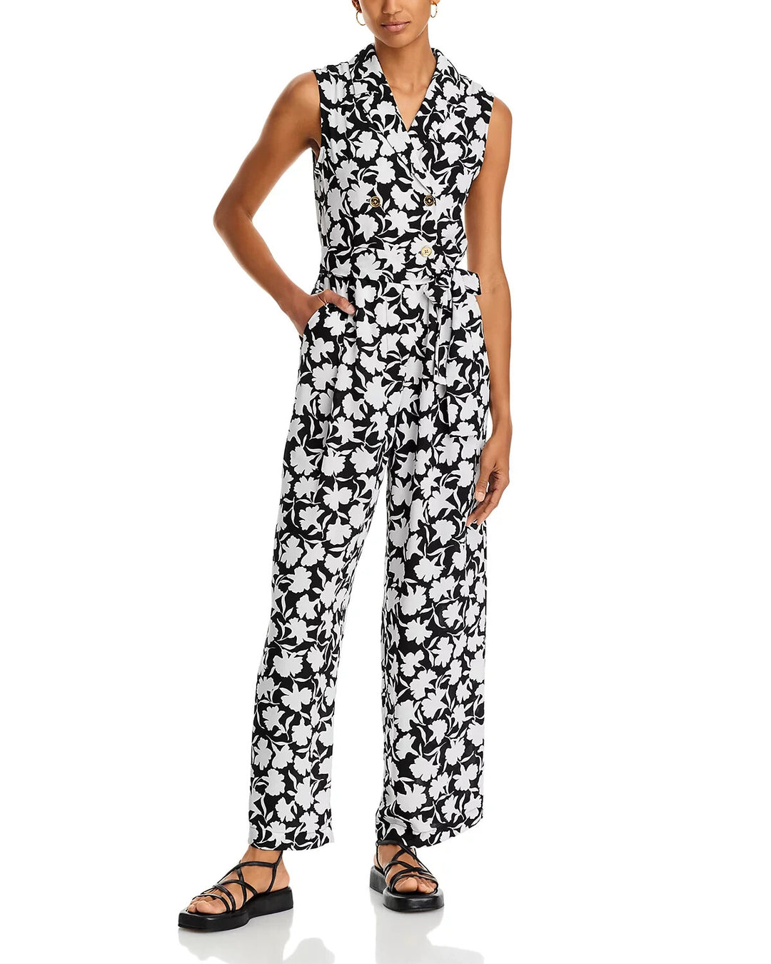 MICHAEL Michael Kors Pop Shadow Fleur Jumpsuit MSRP $185