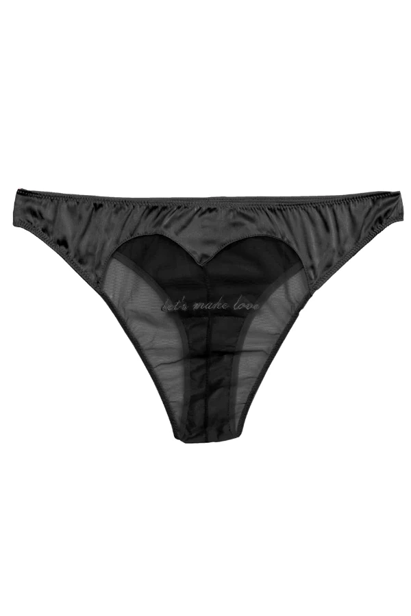 Fleur Du Mal Let's Make Love Heart Shaped Cheeky Bikini MSRP $75