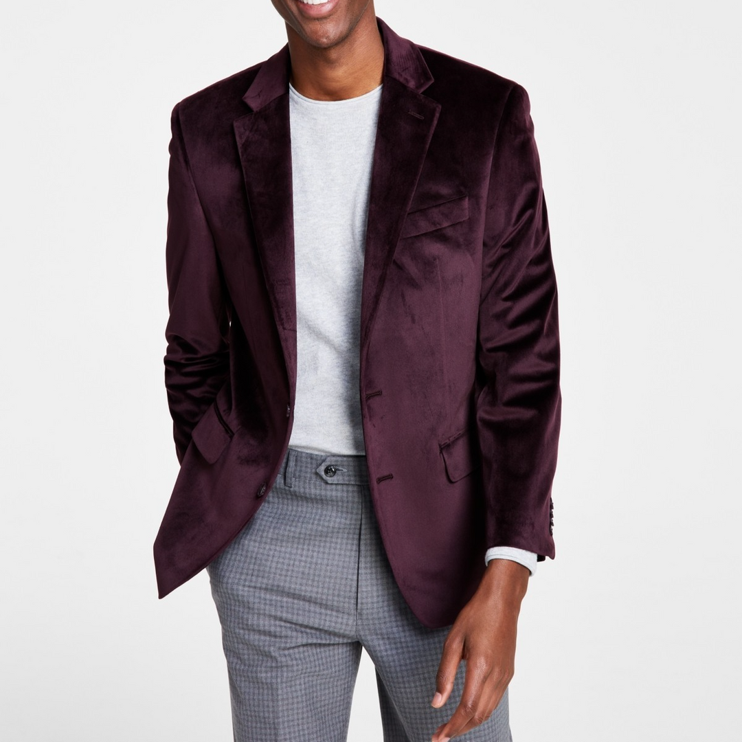 Michael Kors Men's Classic Fit Velvet Sport Coats MSRP $295