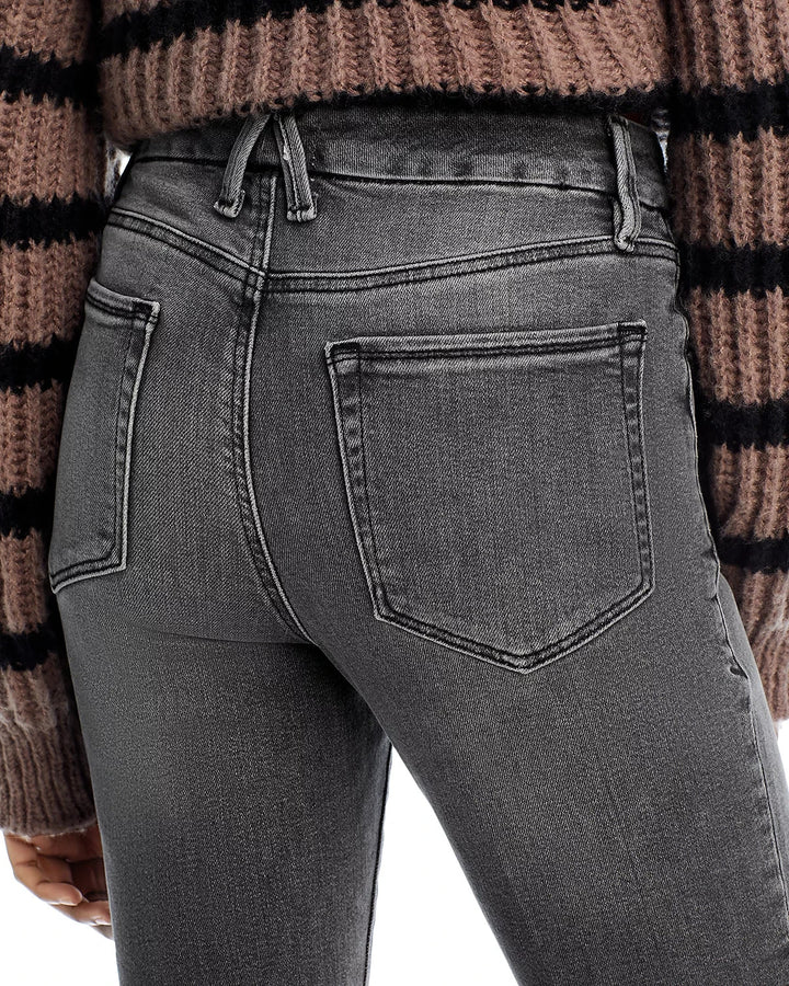 Good American Good Legs High Rise Flare Jeans MSRP $159