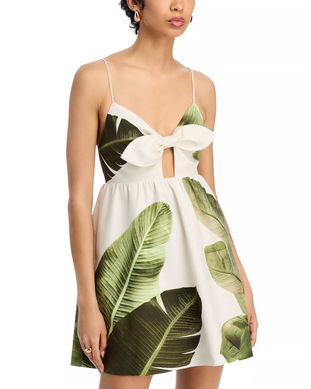 Alice and Olivia Melvina Tie Front Dress  MSRP $395