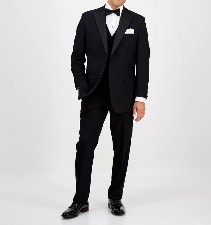 Alfani Men's Classic-Fit Stretch Black Tuxedo Jacket MSRP $360