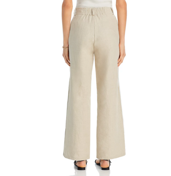 Faithfull the Brand Ida Pleated Linen Pants MSRP $239
