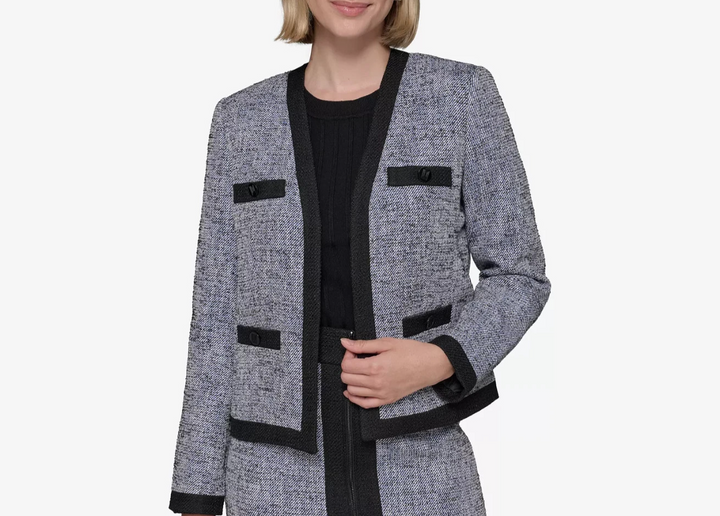KARL LAGERFELD PARIS Women's Open-Front Jacket MSRP $179