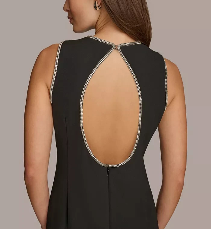 Donna Karan New York Rhinestone Trimmed Gown MSRP $239