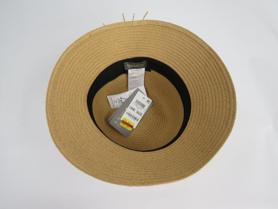 Style & Co Packable Straw Cloche Hat MSRP $38 Size O/S