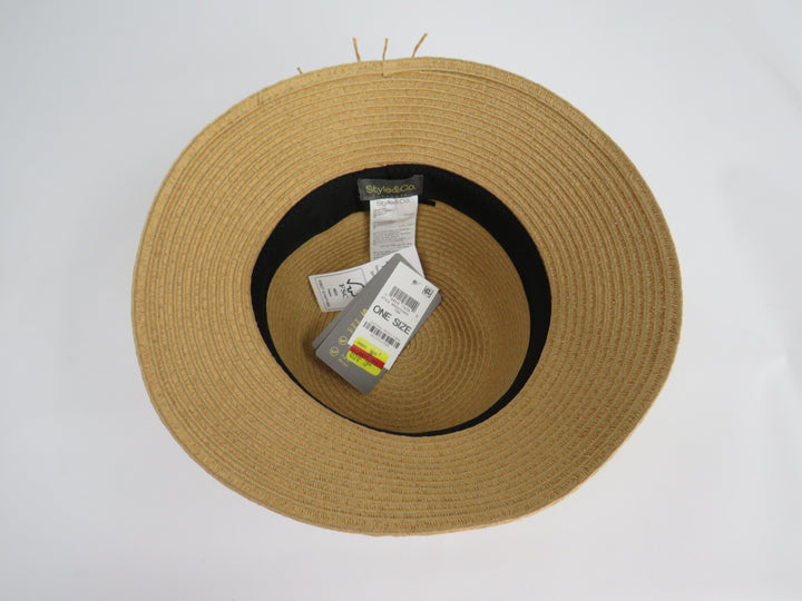 Style & Co Packable Straw Cloche Hat MSRP $38 Size O/S