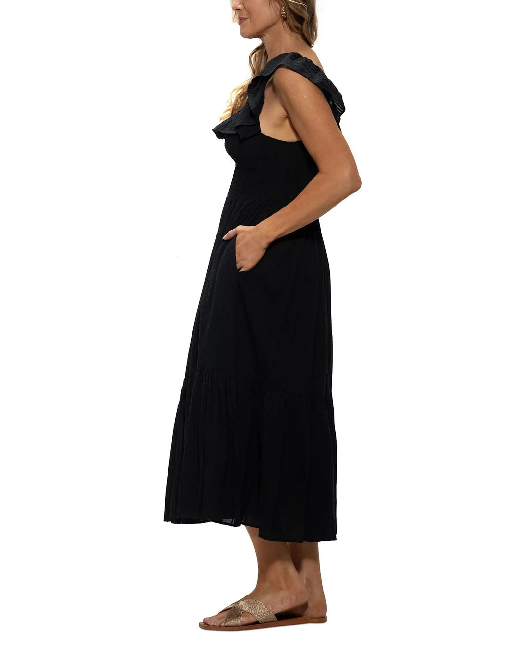 Dotti Cotton On/Off-The-Shoulder Cover-Up Dress MSRP $62