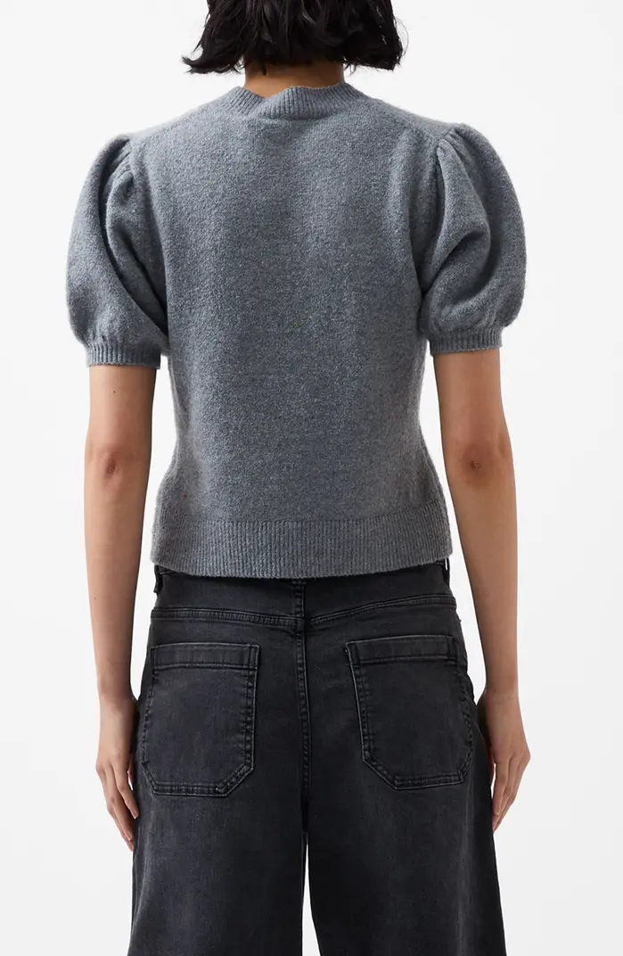 French Connection Women's Vhari Puff-Sleeve Cardigan MSRP $118