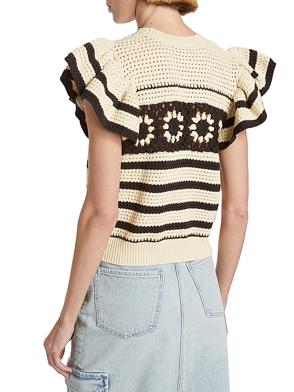 Rails Penelope Flutter Sleeve Sweater MSRP $188