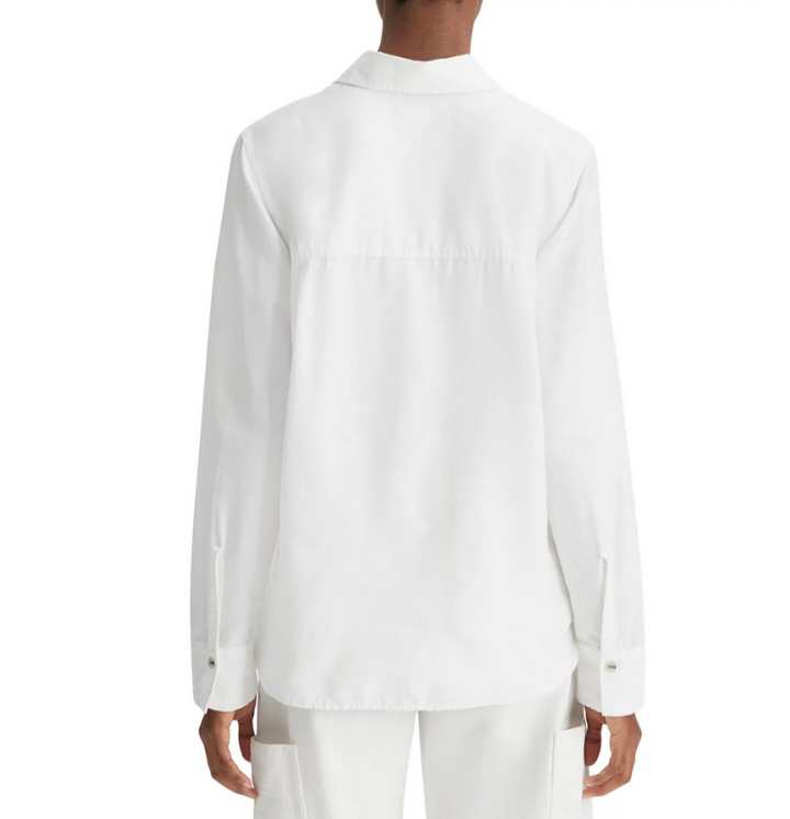 Vince Utility Cotton & Silk Shirt MSRP $295