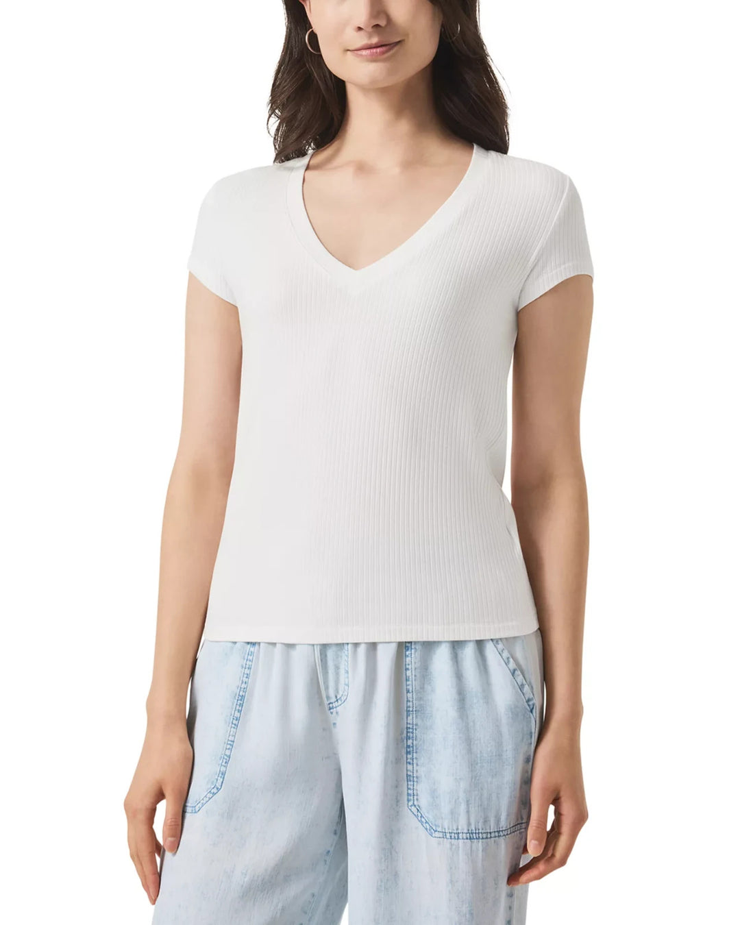 Splendid Hailey Rib V Neck Tee MSRP $58