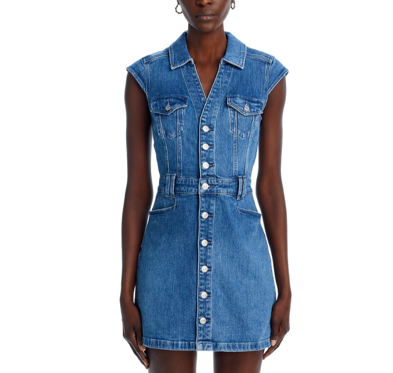 PAIGE Jaxsyn Denim Dress MSRP $259