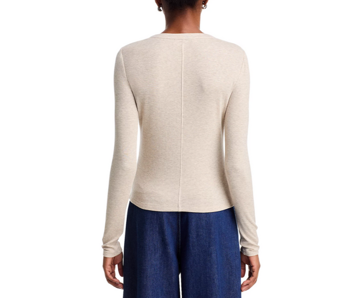 FRAME Slinky Henley Top MSRP $188