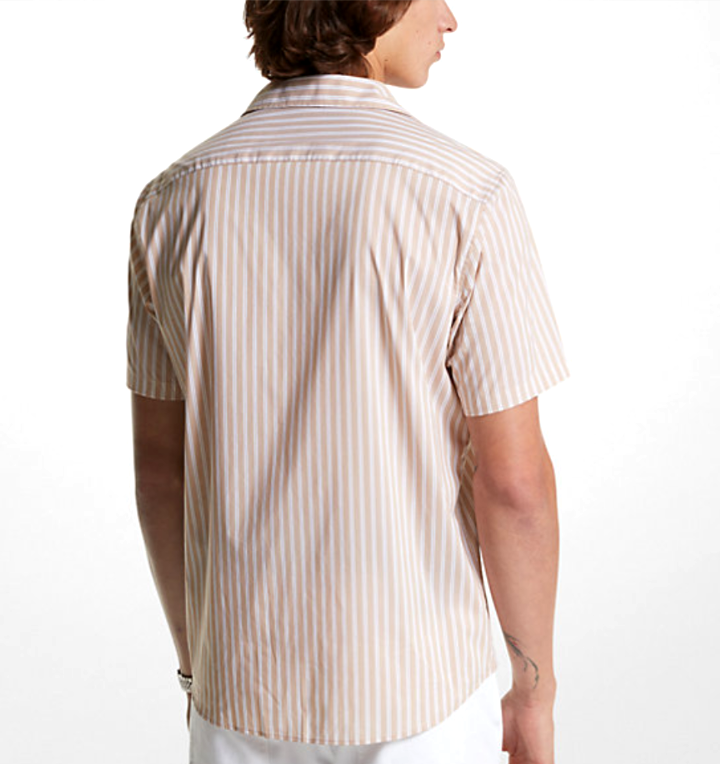 Michael Kors Cotton & Nylon Stretch Slim Fit Button Down Shirt MSRP $98