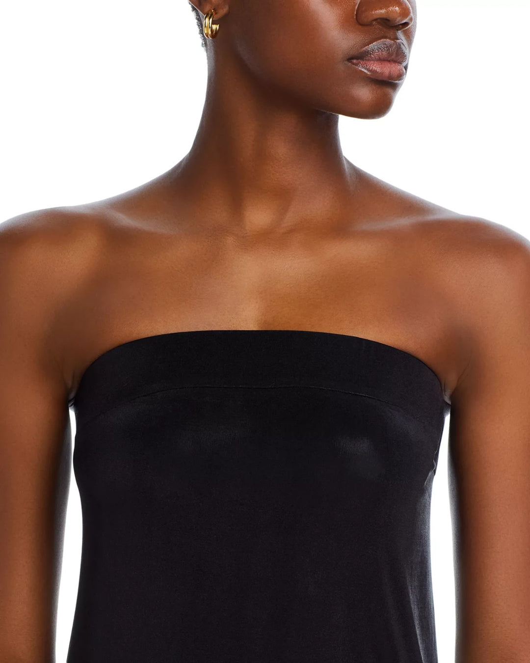 Norma Kamali Strapless Side Slit Gown MSRP $290