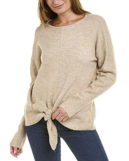 Vince Camuto Tie-Hem Boat-Neck Sweater