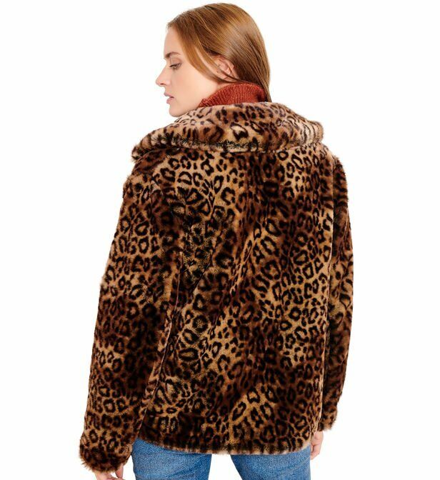 MKT Studio Miniloo Faux Fur Leopard-Print Coat