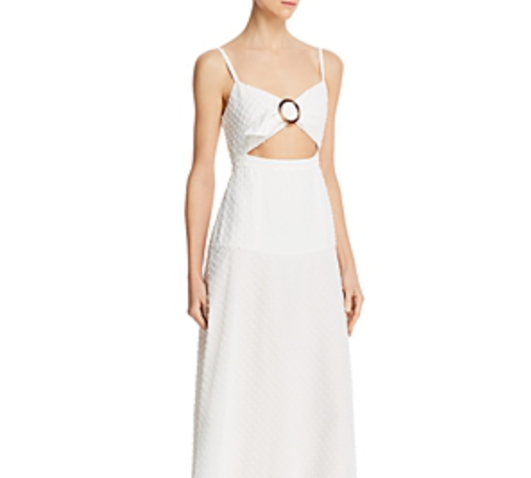 Fame and Partners Cutout Front Maxi Dress