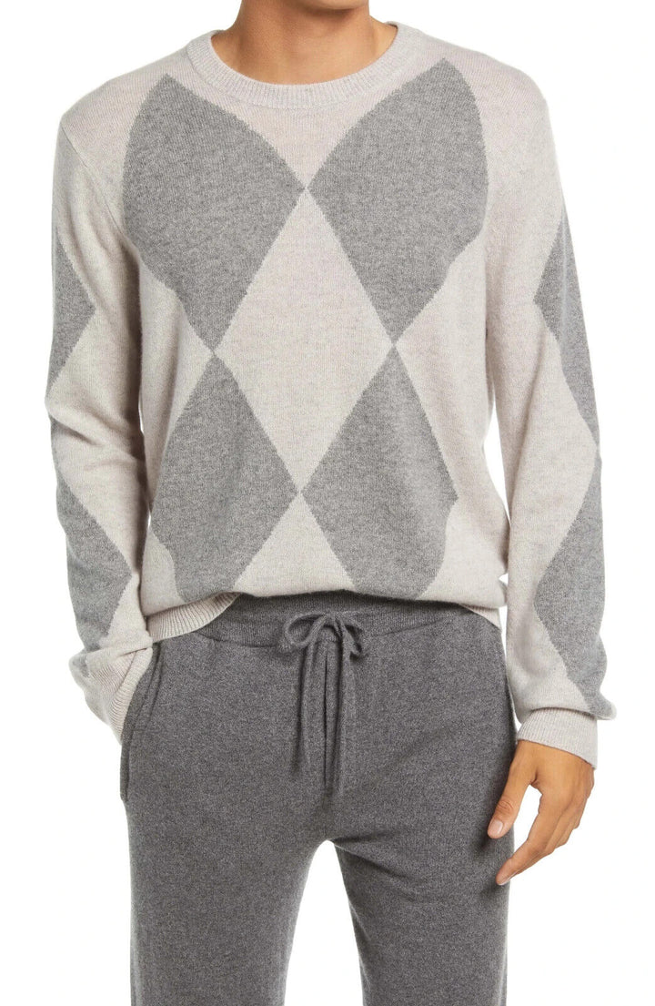 ATM Anthony Thomas Melillo Cashmere Argyle Sweater