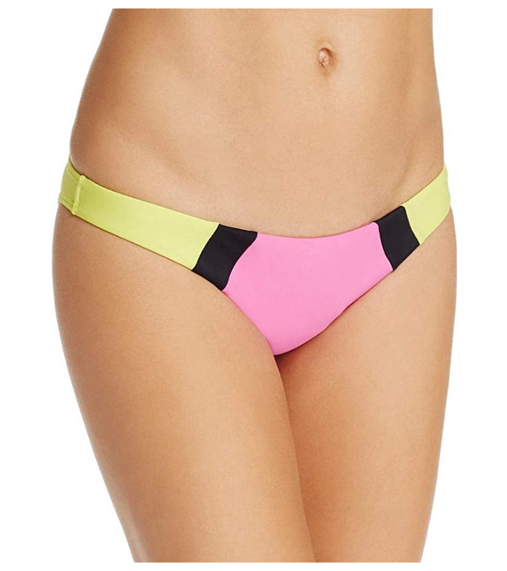 PilyQ Sunburst Color Block Full Bikini Bottom