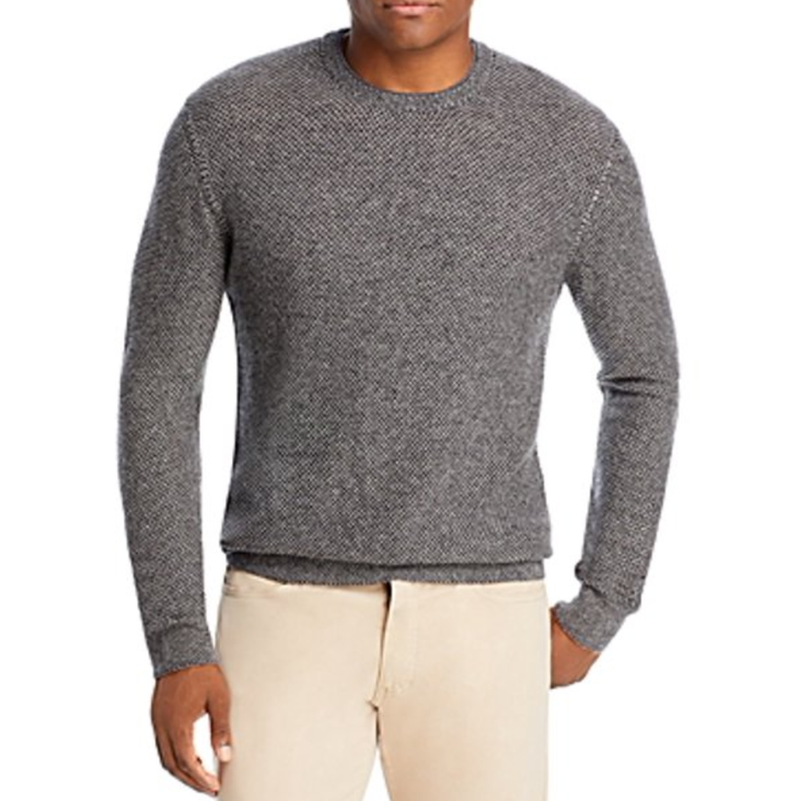Bloomingdale Wool Cashmere Honeycomb Sweater