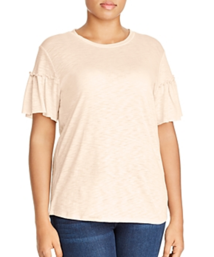 Elan Plus Plus Ruffle-Sleeve Tee