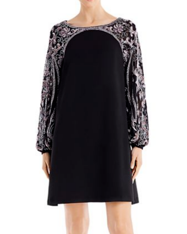 Aidan Mattox Embellished Mini Shift Dress