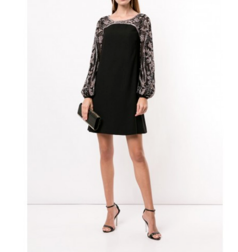 Aidan Mattox Embellished Mini Shift Dress