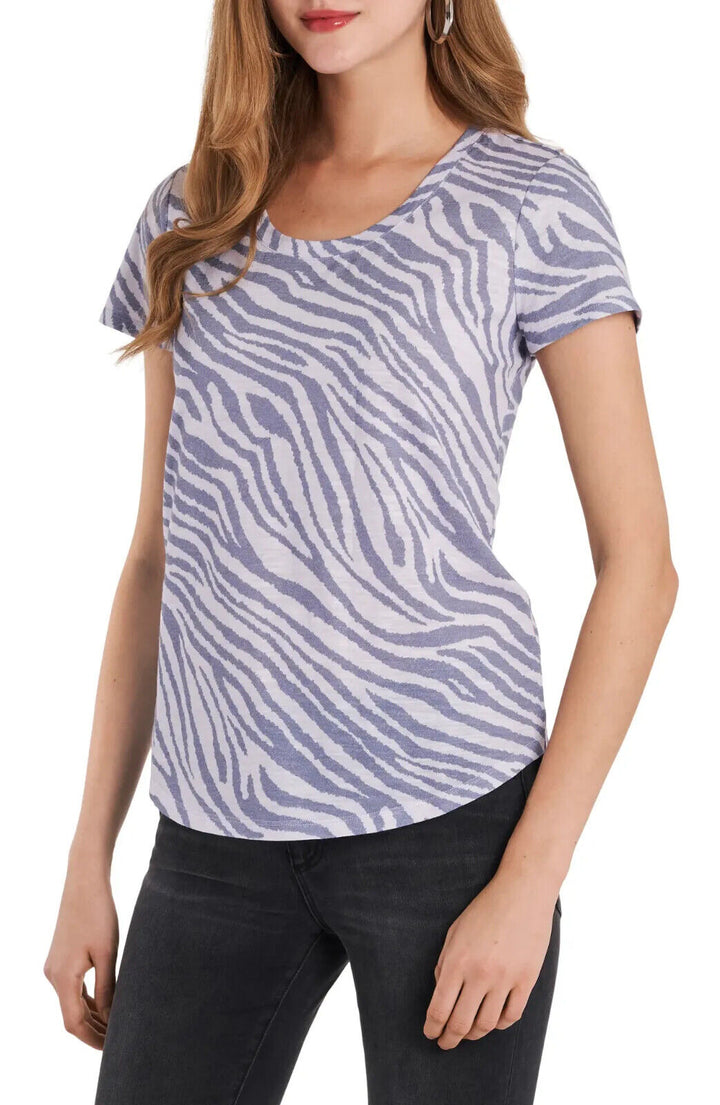 Vince Camuto Animal-Print Scoop-Neck Top