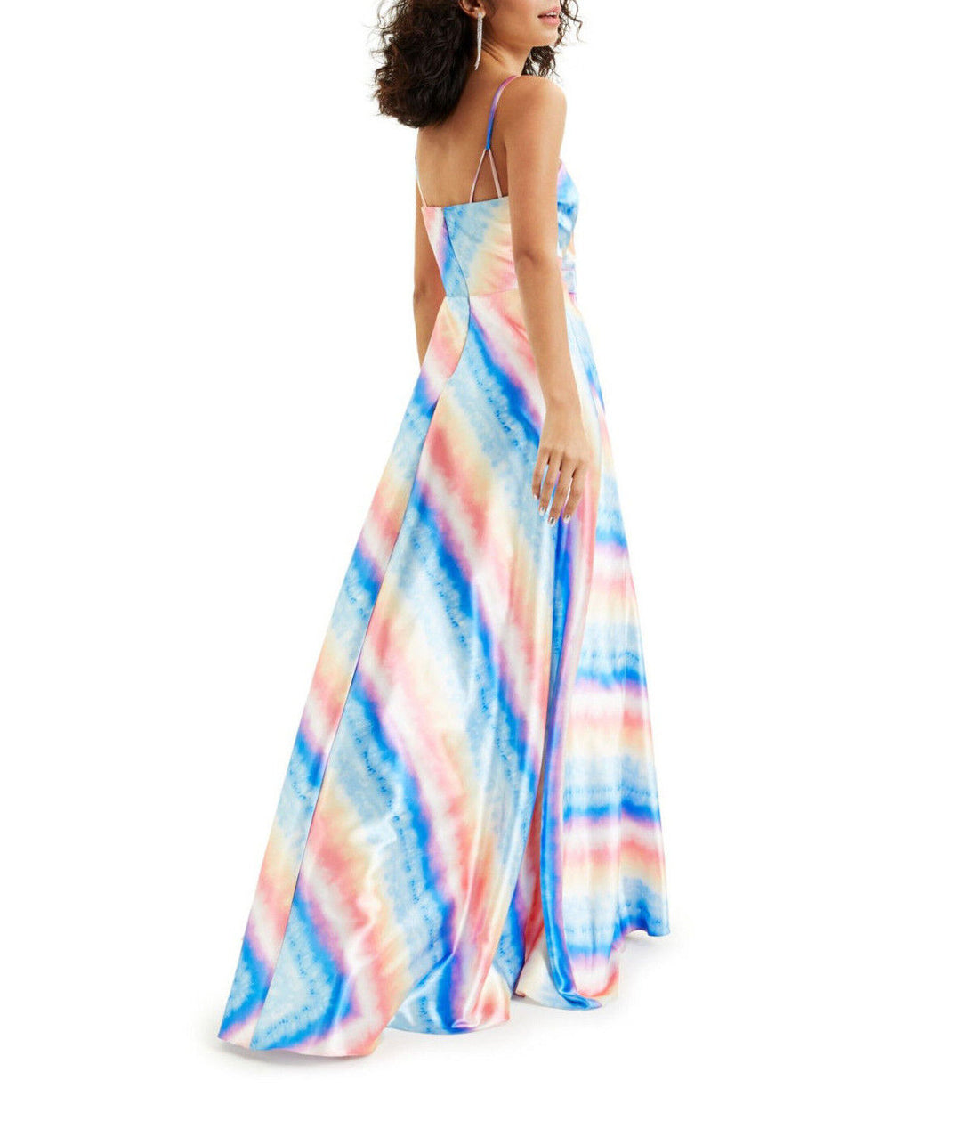 City Studios Juniors' Rainbow Stripe Gown