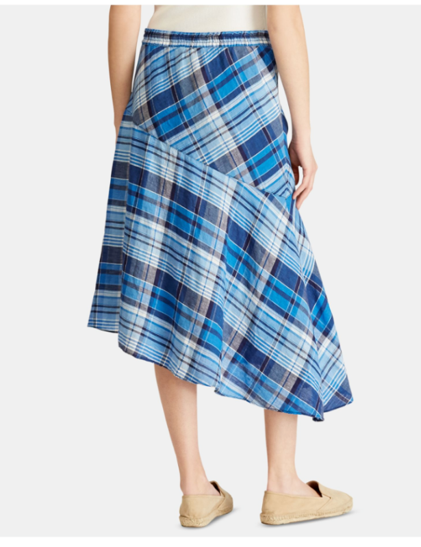 LAUREN RALPH LAUREN Karundia Plaid Peasant Skirt