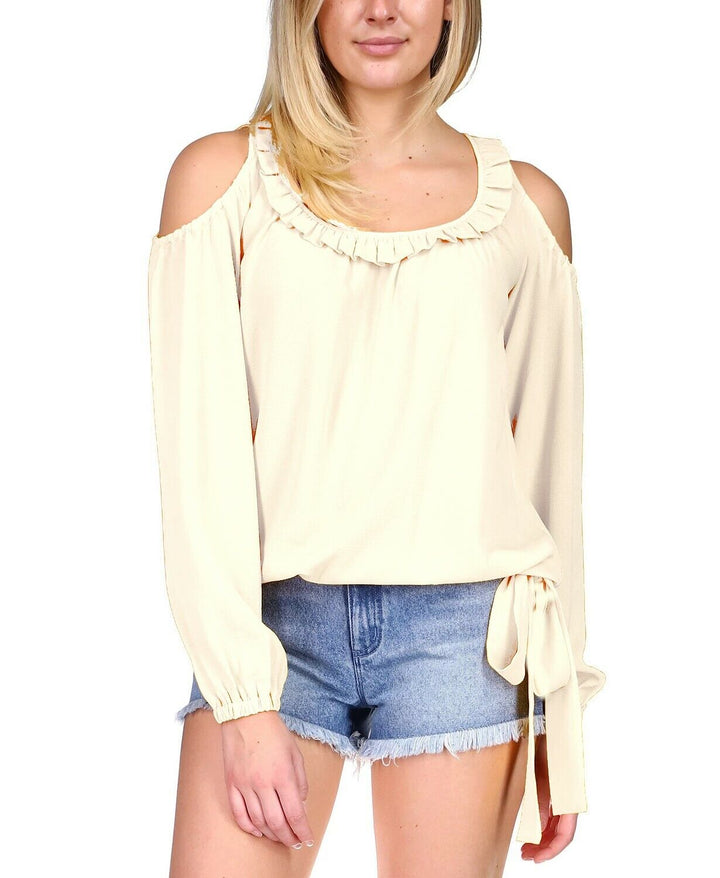 MICHAEL Michael Kors Cold-Shoulder Top