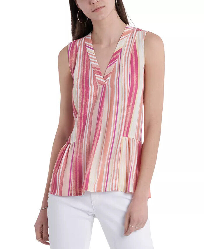 VINCE CAMUTO Sleeveless Rumple Ruffle Blouse