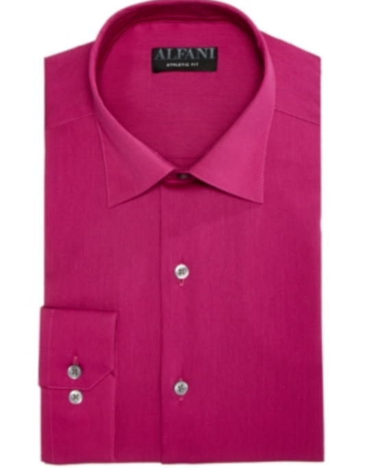 AlfaTech by Alfani Bedford Cord Classic Fit Dress Shirt