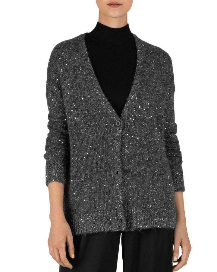 Atm Anthony Thomas Melillo Sequin V-Neck Cardigan